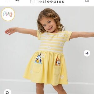 Little Sleepies Bluey Garden Games Patch Pocket Dress